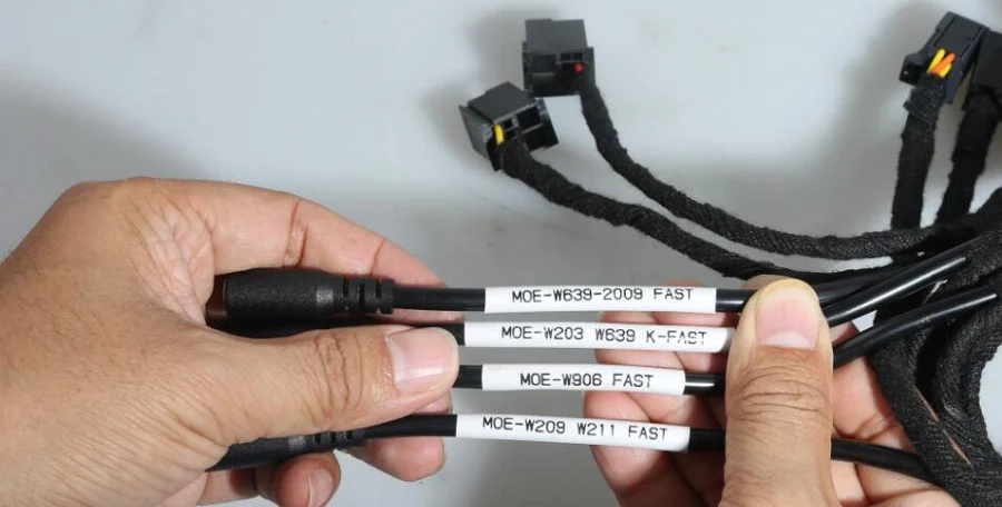 7PCS Mercedes All EZS Bench Test Cable for W209/W211/W906/W169/W208/W202/W210/W639 Full Package - Adapter and connection details