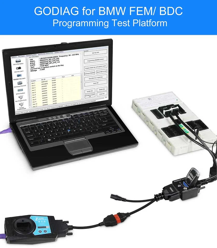 FEM/BDC Test Platform for BMW Programming work with VVDI2/Key Tool Plus - Product feature detail 3
