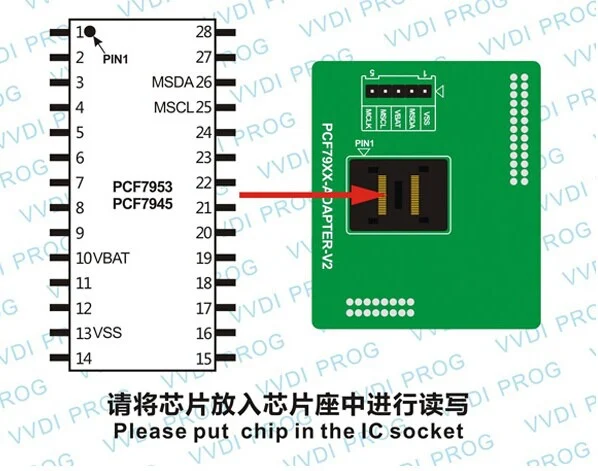 PCF79XX Adapter for VVDI Prog Programmer - Product feature detail 1