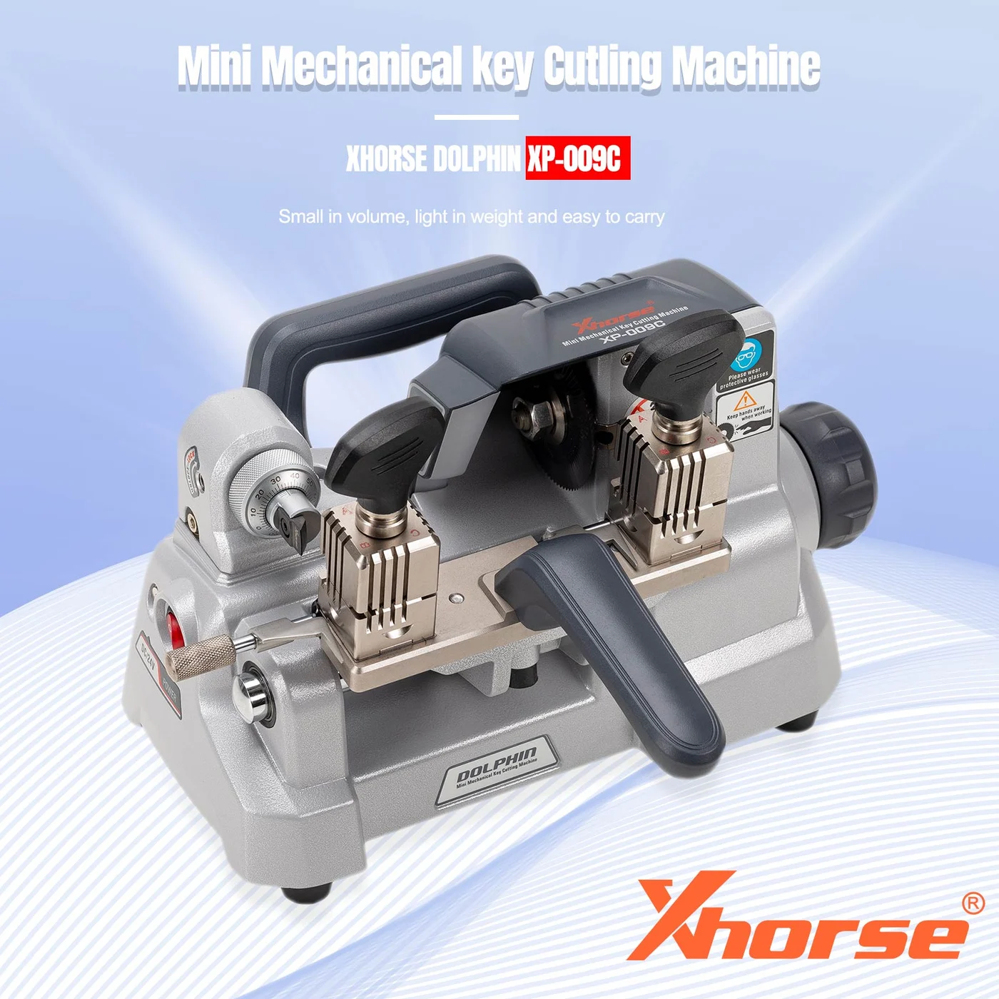 Xhorse Dolphin XP-009C XP0900CH Horizontal Key Cutting Machine no Battery for Single-Sided and Double-sided Keys - Product feature detail 1