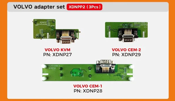 Xhorse MINI PROG Solder-free Adapters for MINI PROG and Key Tool Plus - Adapter and connection details