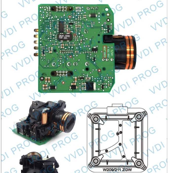 Xhorse VVDI Prog EZS adapters 10pcs for Key Tool Plus/VVDI PRO/MULTI-PROG/Mini Prog/VVDI MB - Adapter and connection details