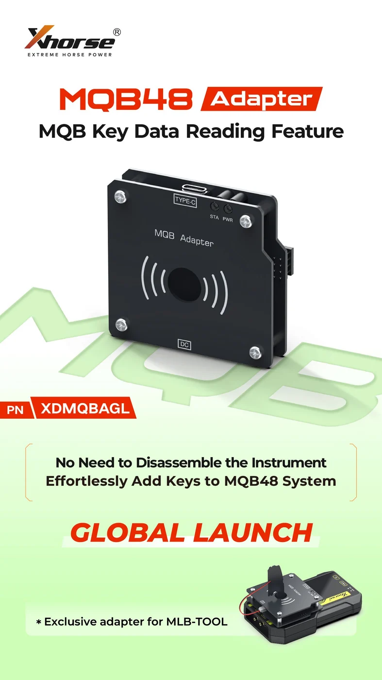 XHORSE XDMQBAGL MQB Adapter for VVDI MLB Tool No Need to Disassemble the Instrument - Product feature detail 1
