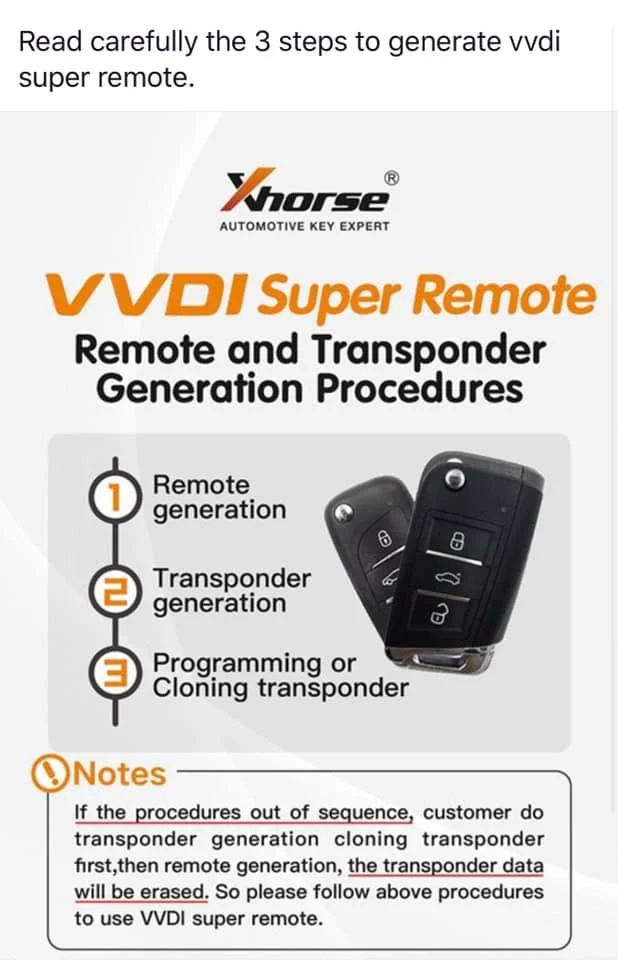 Xhorse XEKF20EN Super Remote Key Knife Flip 4 Buttons Built-in Super Chip English 5pcs/lot - Remote and transponder details