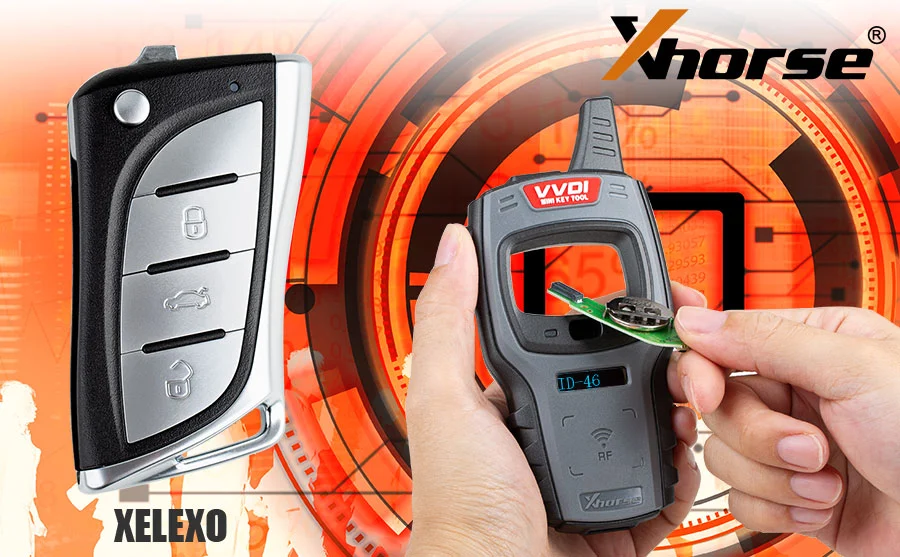 Xhorse XELEX1EN Super Remote Key Toyota/Lexus Flip 4 Buttons Built-in Super Chip English 5pcs/lot - Remote and transponder details