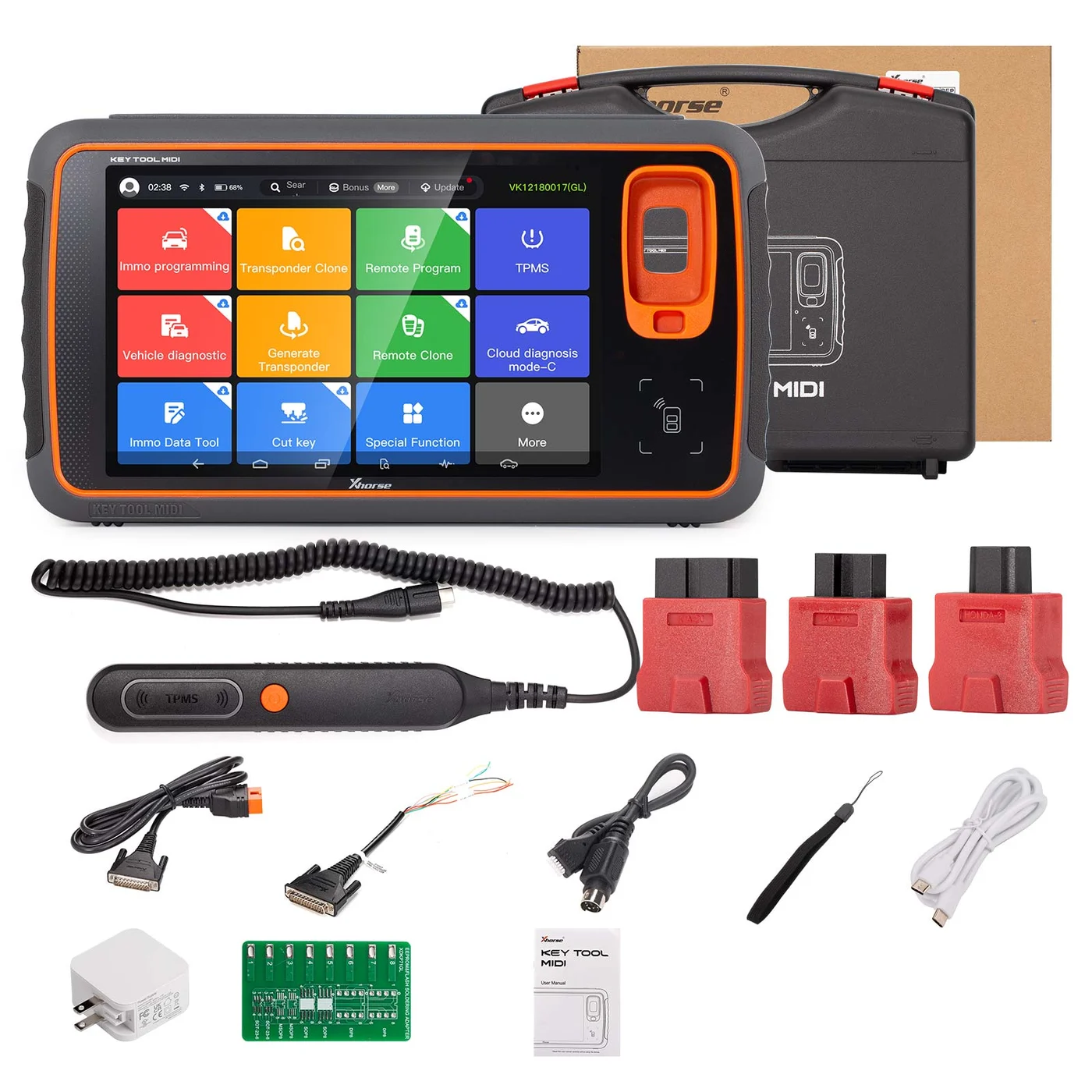 Xhorse Key Tool MIDI Advanced Version All-in-One IMMO/TPMS/Programming/Diagnostics Tool +1 Year Copy48 Tokens (3 tokens/day) 6