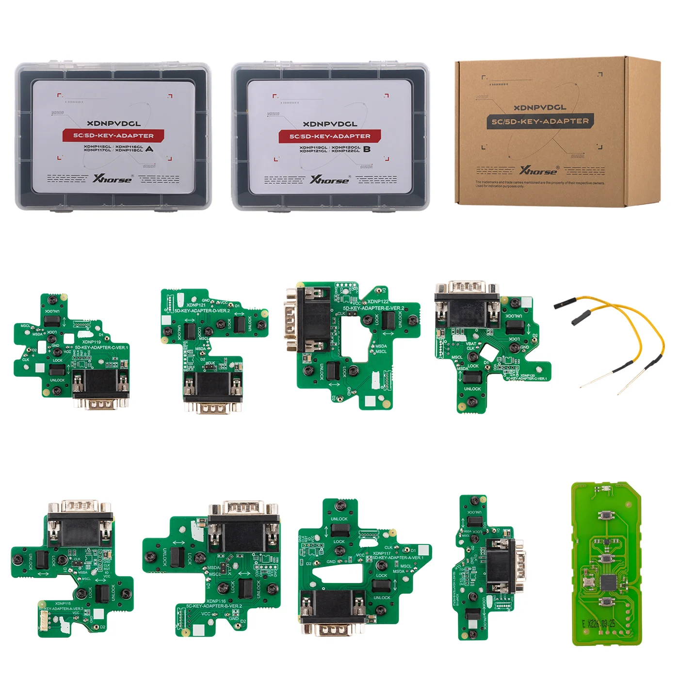 Xhorse XDNPVDGL MQB 5C/5D Dedicated Adapter Set work with Key Tool Plus/Multi Prog