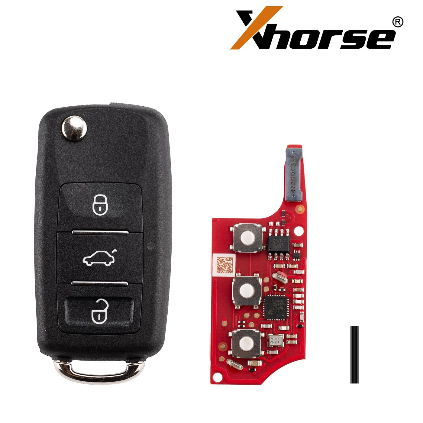 Xhorse XEB520EN 2ndGeneration B5 Remote Key with XT57B Super Chip 3 Buttons 5pcs/lot