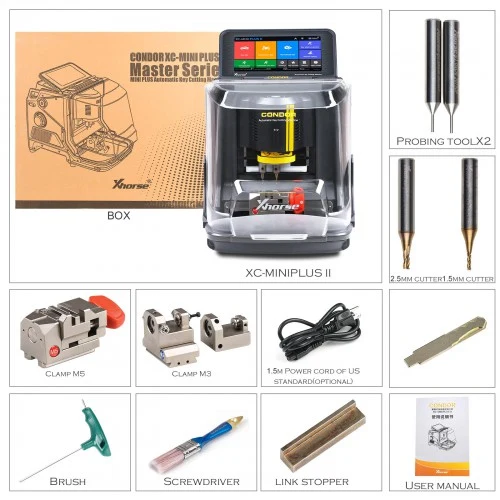 Xhorse Condor XC-Mini Plus II Key Cutting Machine and VVDI Key Tool Plus One BGA Token Free Everyday product detail 5