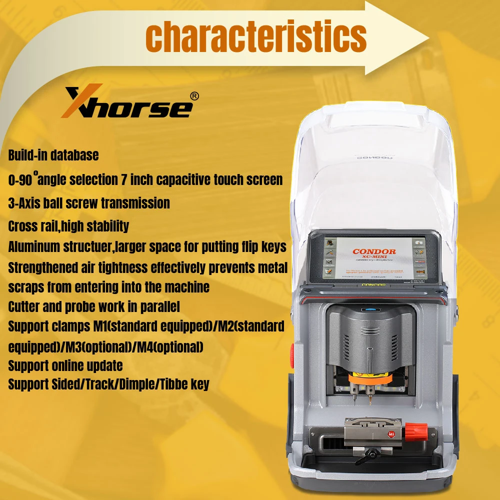 Xhorse Condor XC-Mini Plus Condor XC-MINI II Key Cutting Machine Bluetooth 3