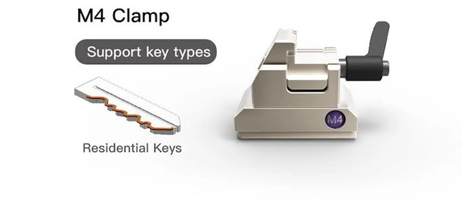 Xhorse Condor XC-MINI Plus II Key Cutting Machine Support Car/Motorbike/House Keys With M3 and M5 Clamps feature detail 16