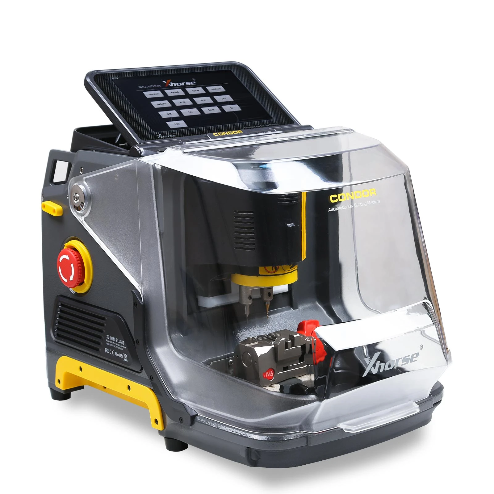 Xhorse Condor XC-MINI Plus II Key Cutting Machine Support Car/Motorbike/House Keys With M3 and M5 Clamps 16