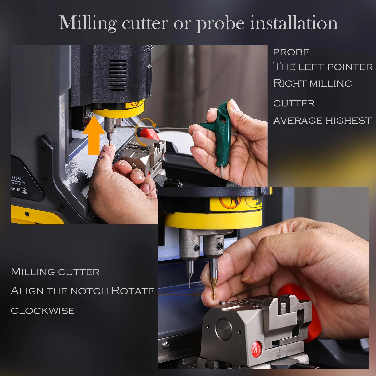 Xhorse Condor XC-MINI Plus II Key Cutting Machine Support Car/Motorbike/House Keys With M3 and M5 Clamps 21