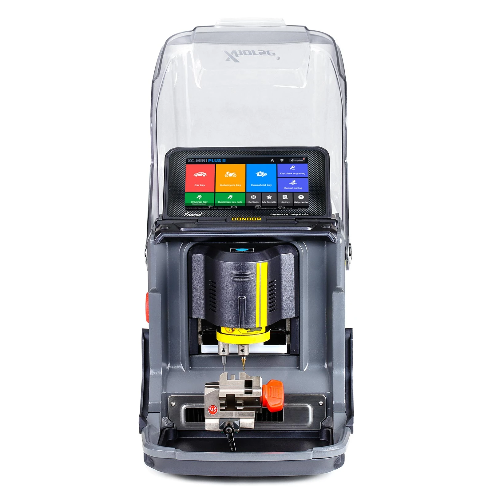 Xhorse Condor XC-MINI Plus II Key Cutting Machine Support Car/Motorbike/House Keys With M3 and M5 Clamps 5