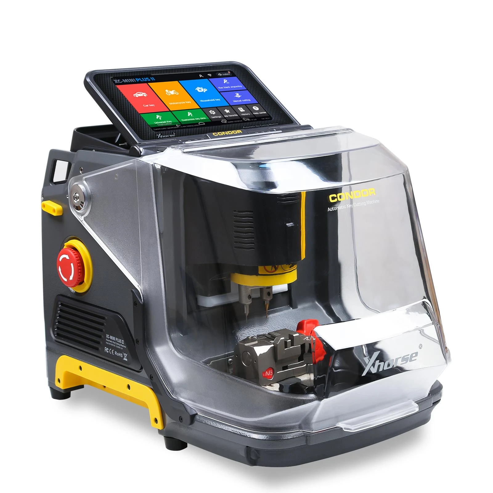 Xhorse Condor XC-MINI Plus II Key Cutting Machine Support Car/Motorbike/House Keys With M3 and M5 Clamps 6