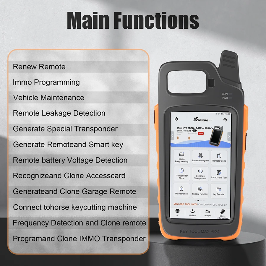 Xhorse Dolphin II XP-005L Key Cutting Machine and VVDI Key Tool Max Pro feature detail 6