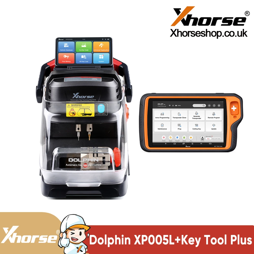 Xhorse Dolphin II XP-005L Key Cutting Machine and VVDI Key Tool Plus One BGA Token Free Everyday 5