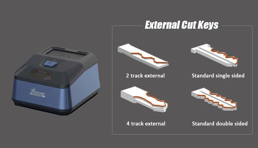 Xhorse Dolphin II XP005L Key Cutting Machine plus Key Reader XDKP00GL feature detail 12