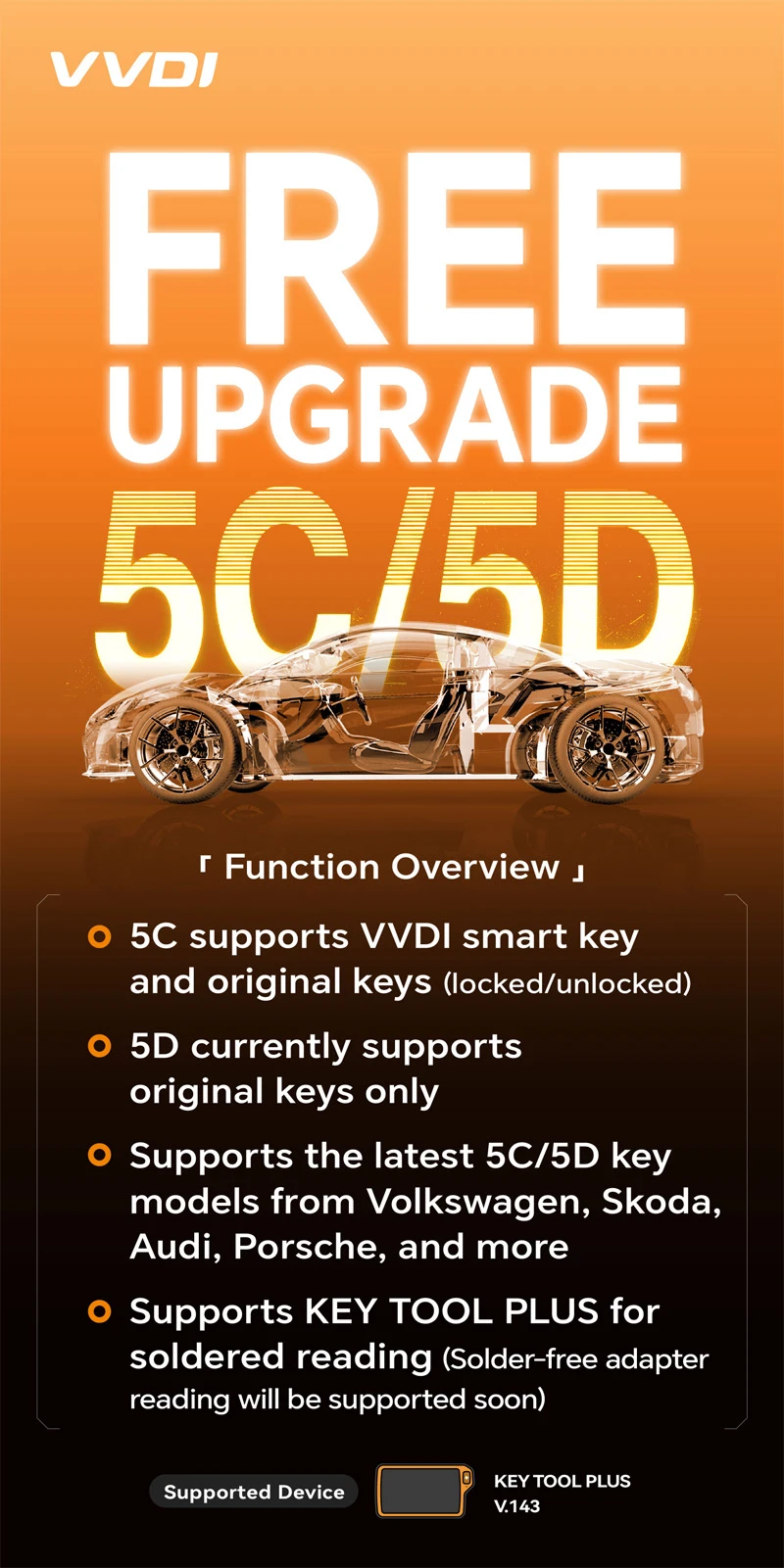 Xhorse VVDI Key Tool Plus Pad Full Configuration Advance GL Version feature detail 22
