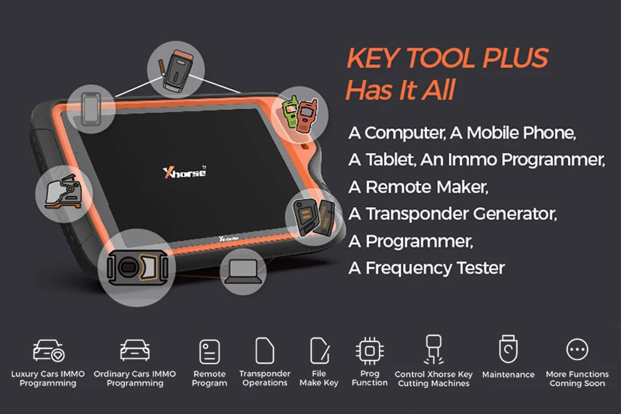 Xhorse VVDI Key Tool Plus Pad Full Configuration Advance GL Version feature detail 23
