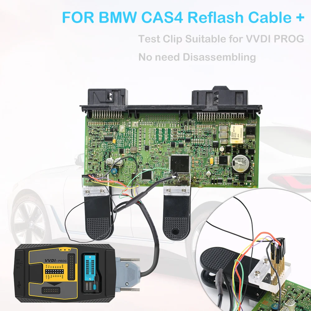 BMW CAS4 Data Reading Socket Adapter Clip Wire Suitable for VVDI Prog Programmer No need Disassembling
