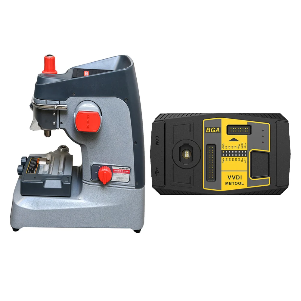 Xhorse CONDOR XC-002 key cutting machine Plus VVDI MB tool Get 1 Year Free Tokens
