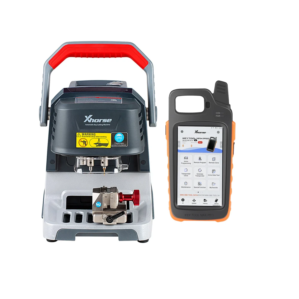 Xhorse Dolphin XP005 Key Cutting Machine with M5 Clamp plus VVDI Key Tool Max Pro As a Screen - Product overview