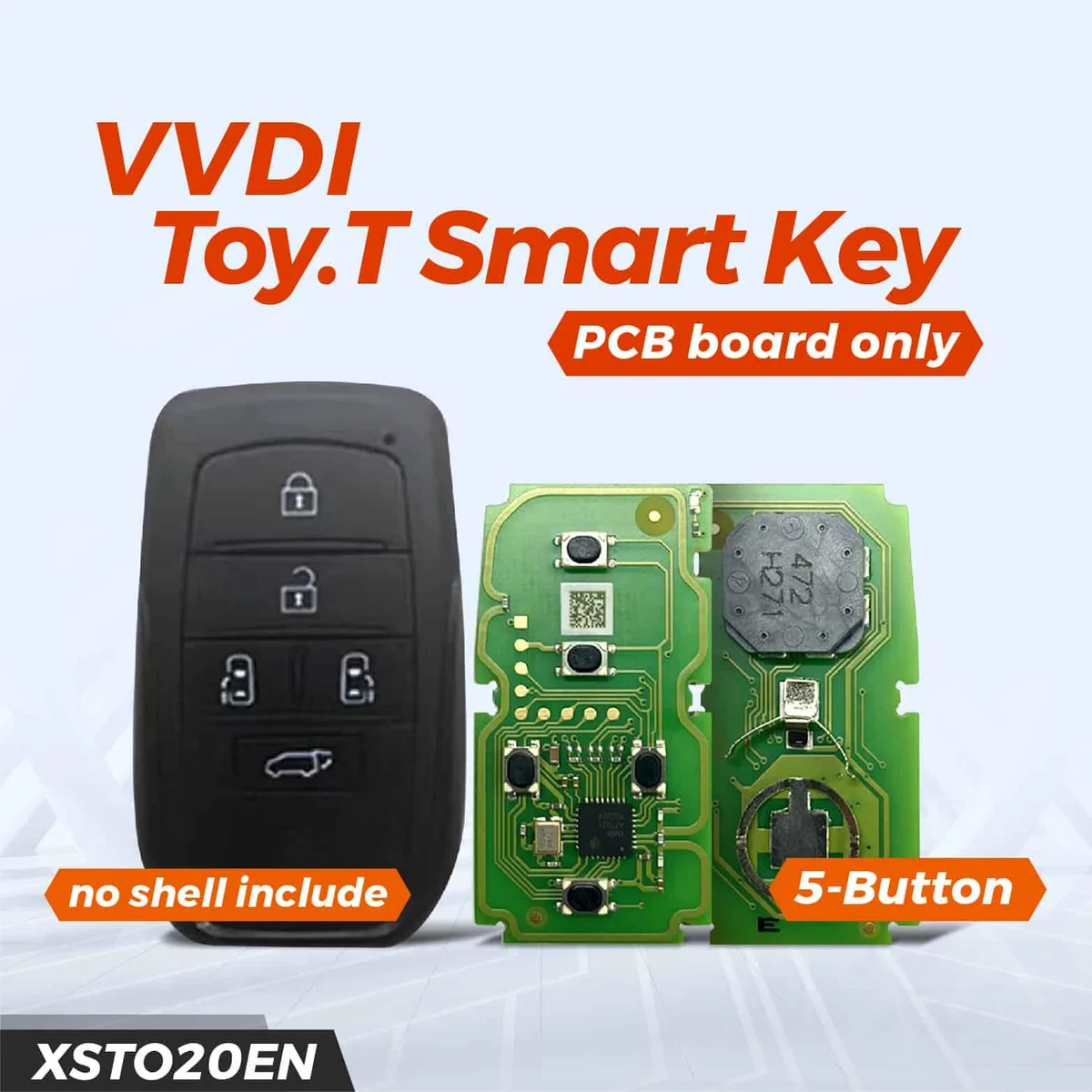 Xhorse XSTO20EN Toyota XM38 Smart Key 5 Buttons 5pcs/lot